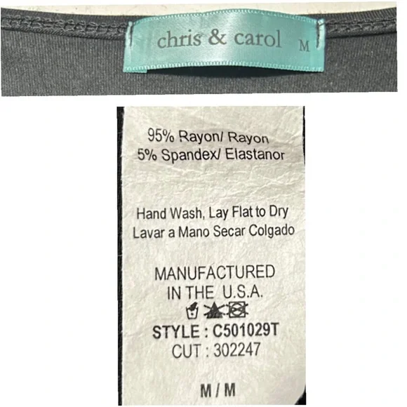 Chris & Carol, Black Long Sleeve Shirt With Contrast Tribal Cuffs - Picture 7 of 7